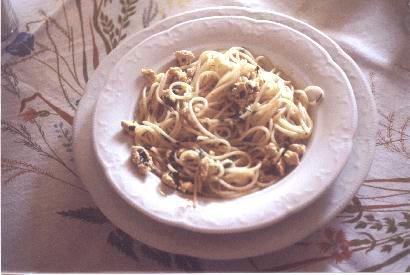 Spaghetti con uova di pesce San Pietro