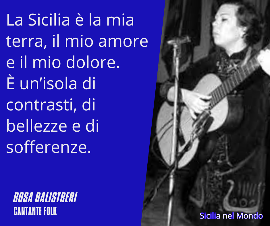 La Sicilia è la mia terra, il mio amore e il mio dolore. È un’isola di contrasti, di bellezze e di sofferenze.