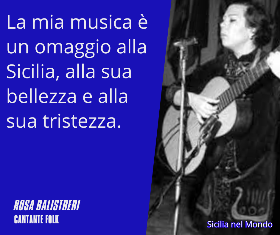 La mia musica è un omaggio alla Sicilia, alla sua bellezza e alla sua tristezza.