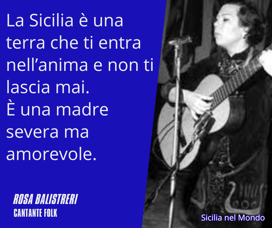 La Sicilia è una terra che ti entra nell’anima e non ti lascia mai. È una madre severa ma amorevole.